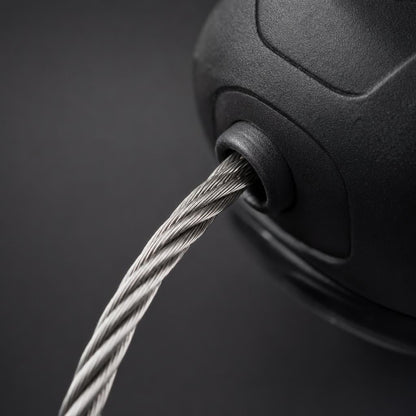 Detalle del cable de acero trenzado de la correa Aferra